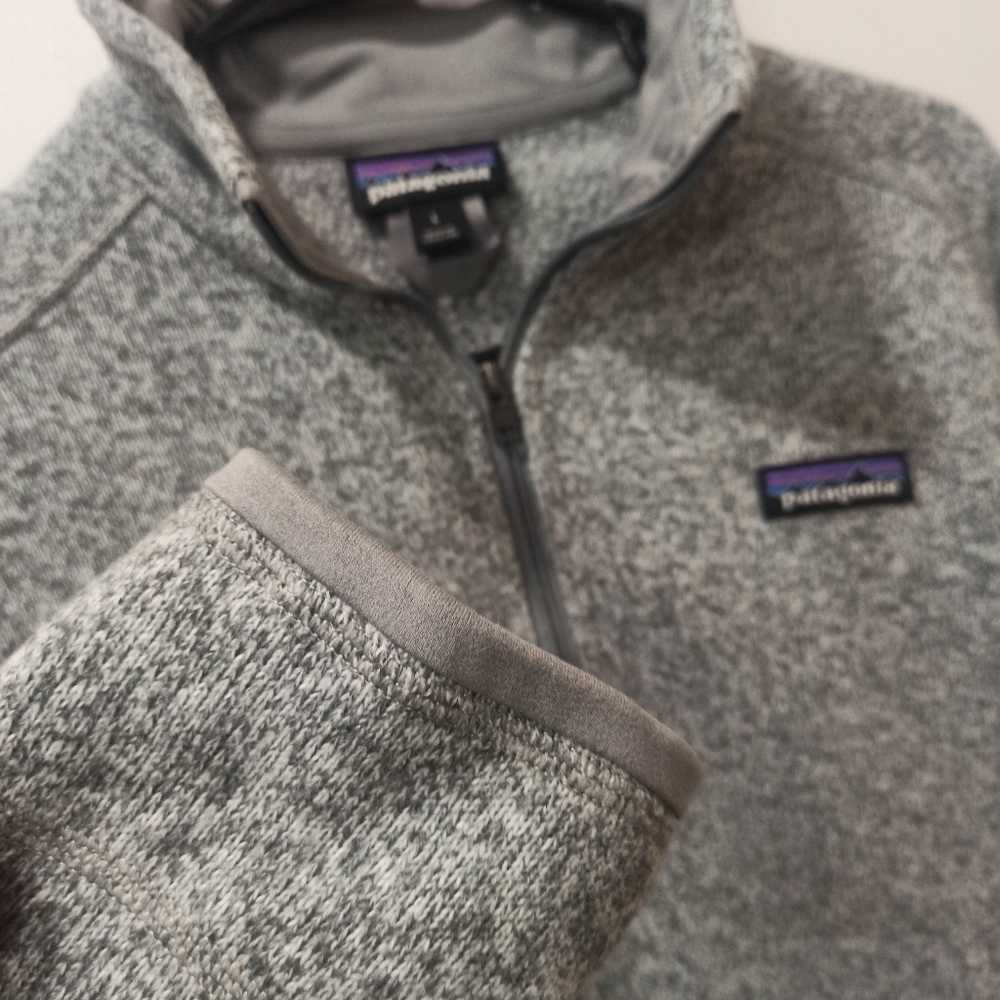 patagonia women's pullover better sweater quarter zip size medium gray color - Picture 8 of 16
